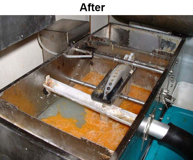 Greasetrap after treatment Greasetrap after treatment